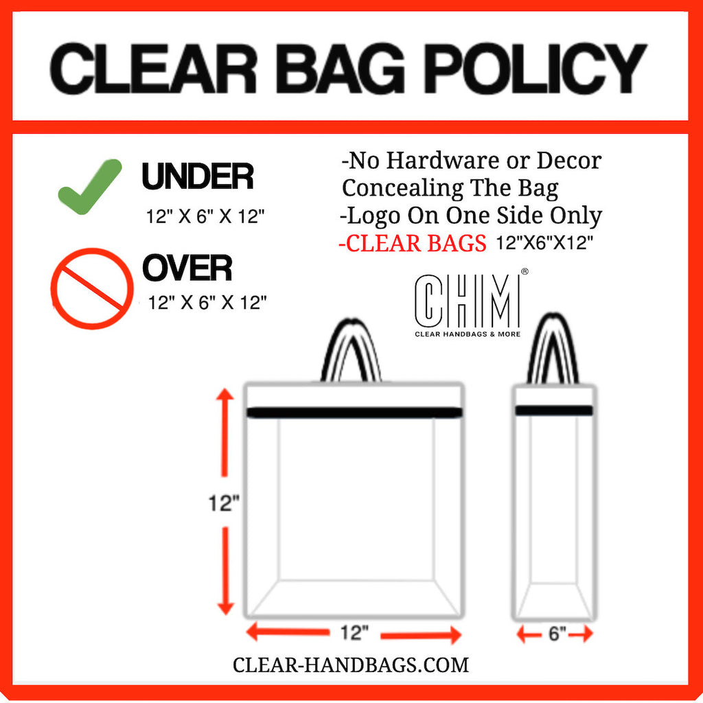 Clear Stadium Bag Dimensions