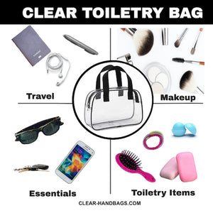 clear toiletry bag