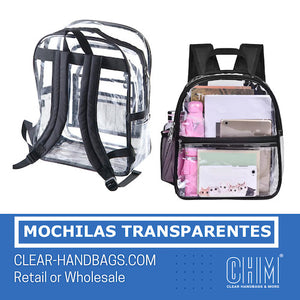 mochilas transparentes