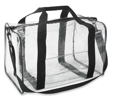 clear duffle bag